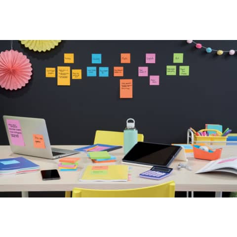 Ricariche di foglietti Post-it® Super Sticky Z-Notes Boost - conf. 5 blocchetti 90 ff 76x76 mm R330-5SS-BOOS